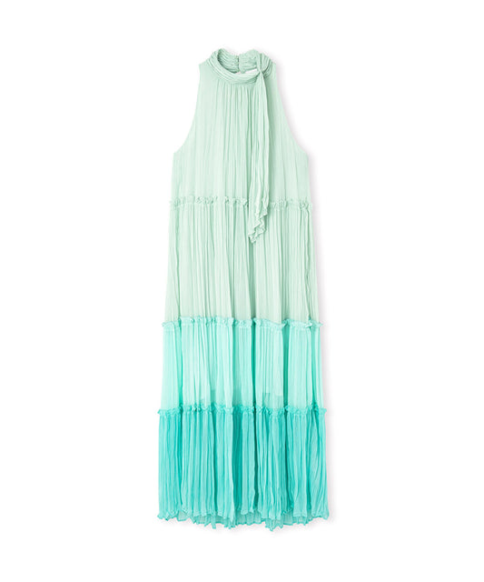 Ombre Chiffon Maxi Dress