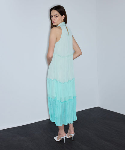 Ombre Chiffon Maxi Dress