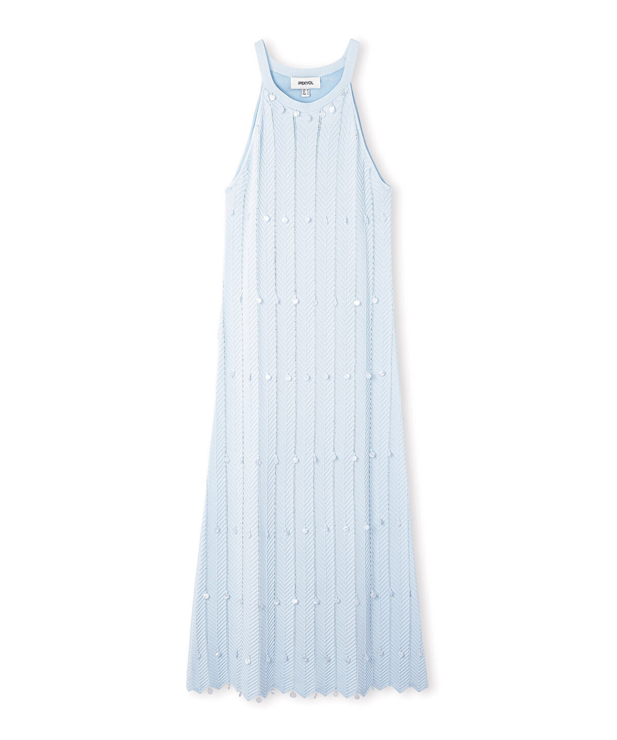 Zoomed Embellished Halter Dress