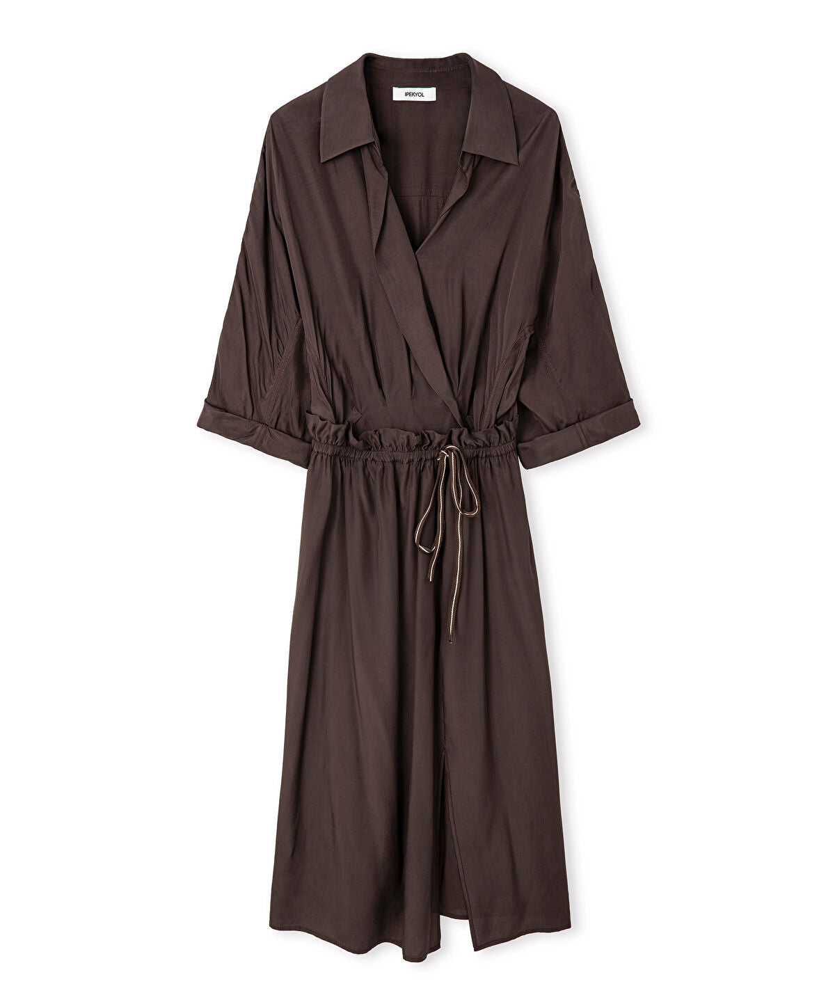 Zoomed Belted Viscose Dress