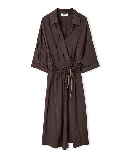 Belted Viscose Dress