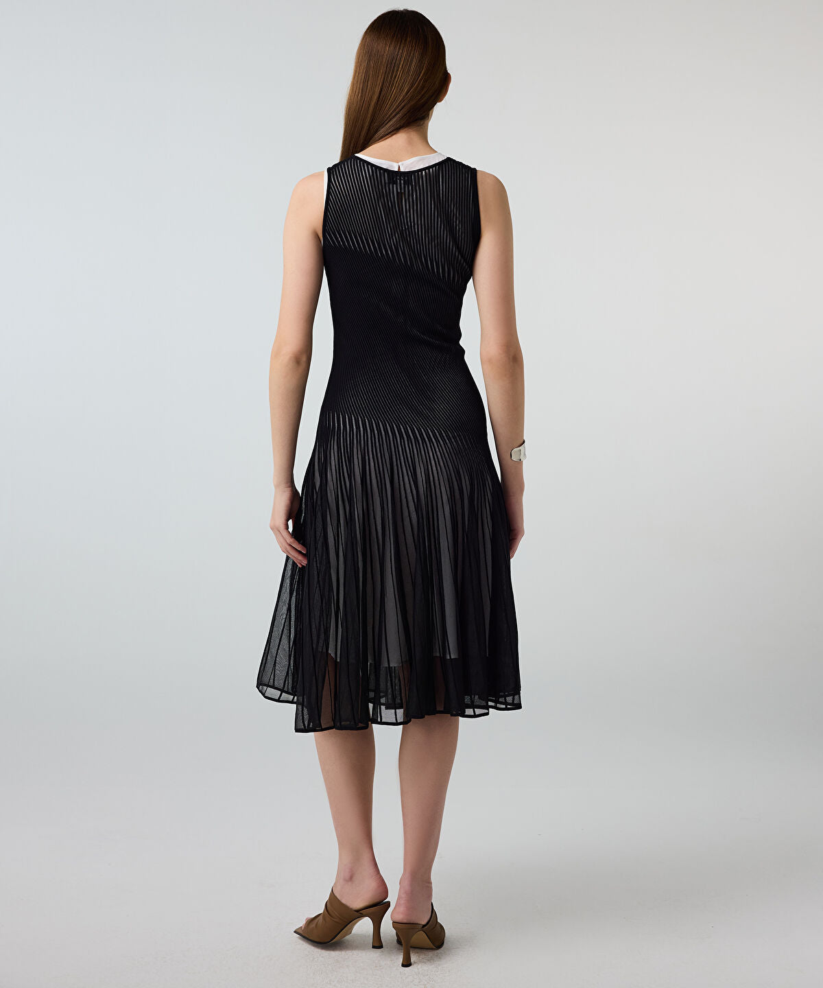 Zoomed Color-Block Layered Dress