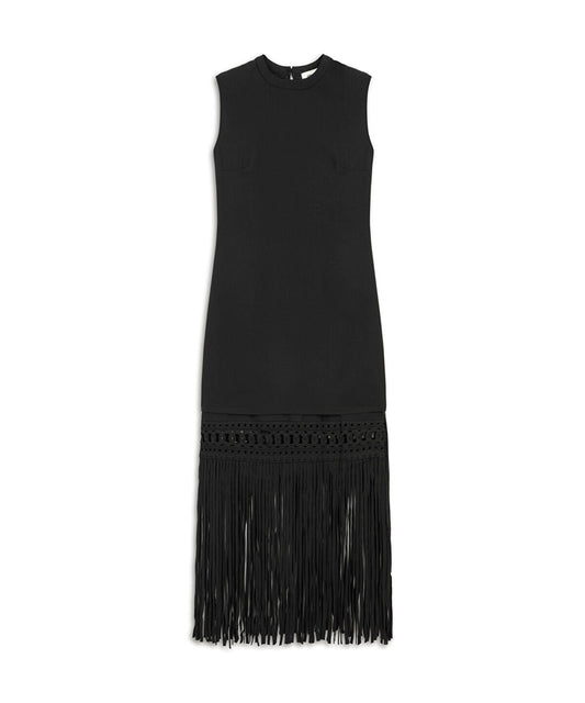 Fringed Hem Dress