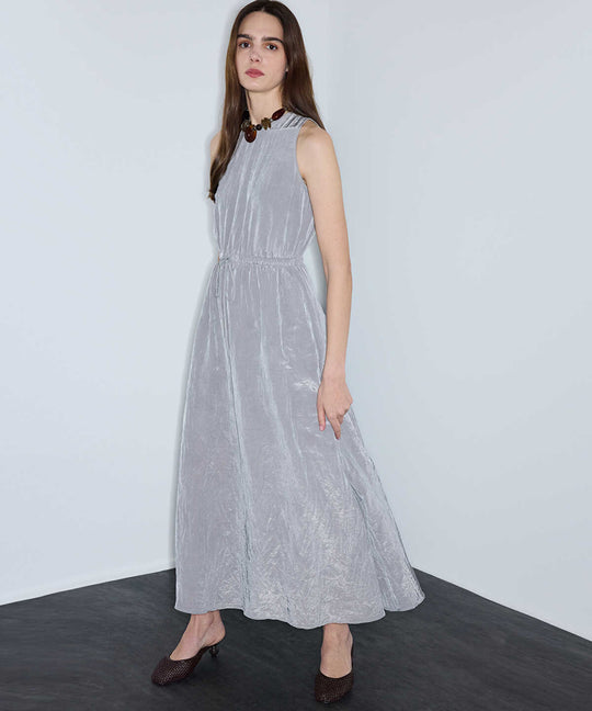 Crinkled-Texture Dress