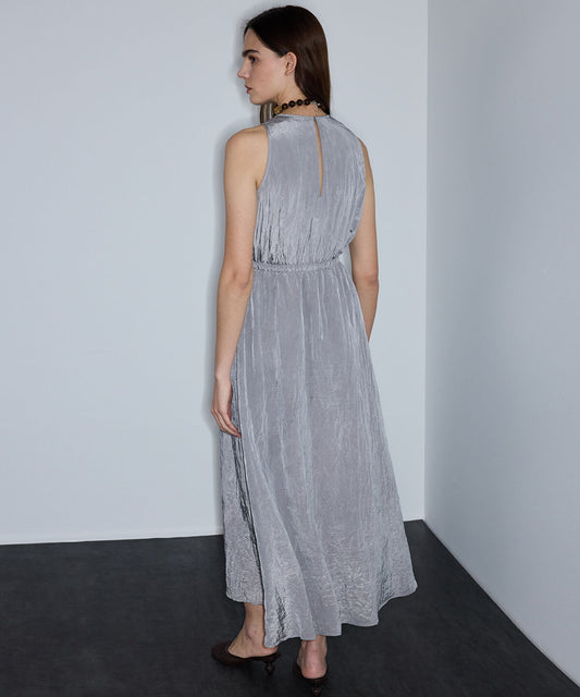 Crinkled-Texture Dress