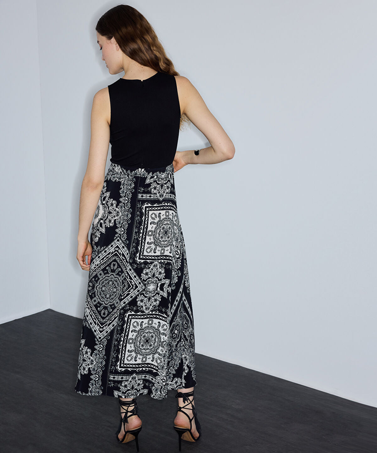 Zoomed Paisley-Print Viscose Dress