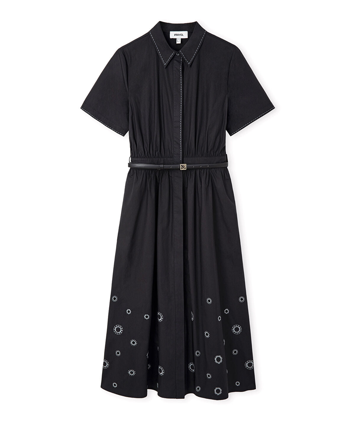 Zoomed Embroidered Poplin Dress