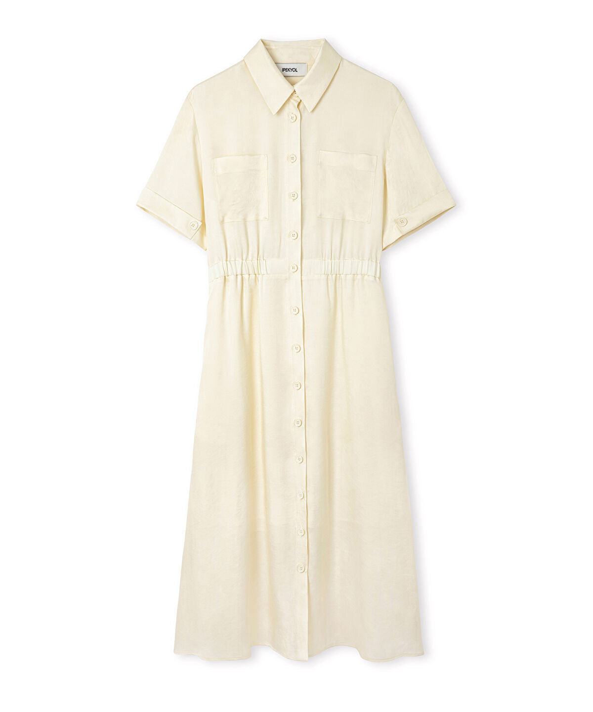 Zoomed Elasticated Waist Shirt Dress
