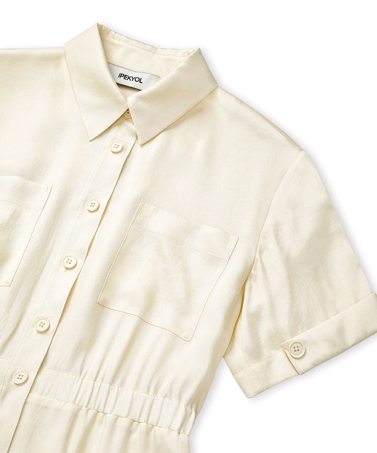 Zoomed Elasticated Waist Shirt Dress