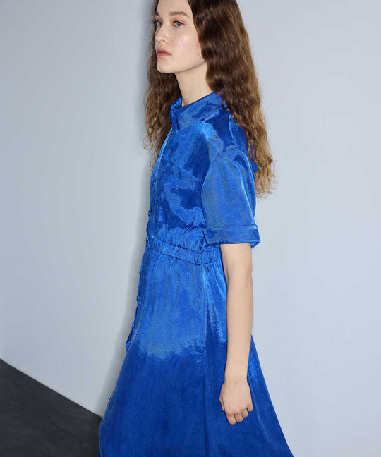 Elasticated Waist Shirt Dress