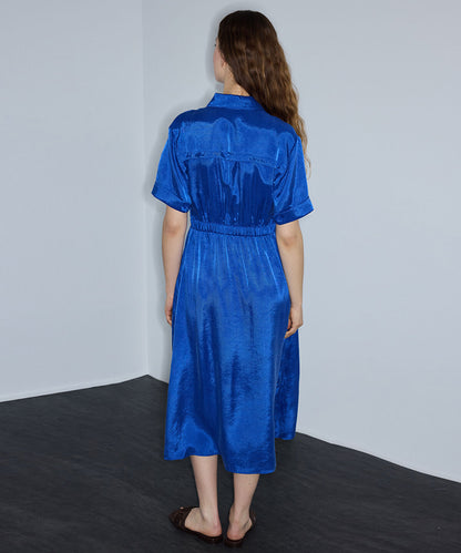 Elasticated Waist Shirt Dress