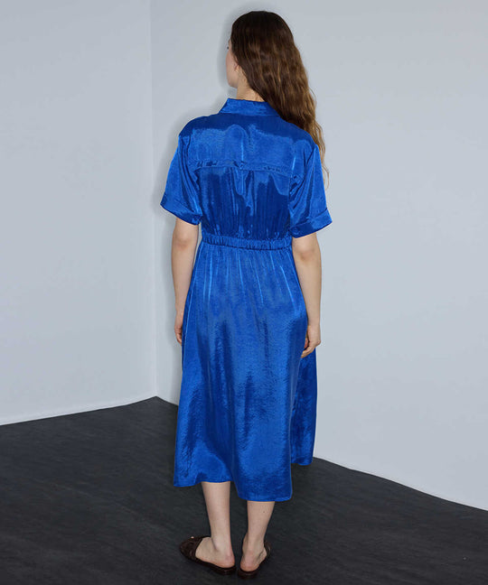 Elasticated Waist Shirt Dress