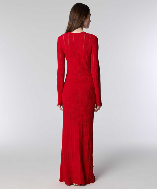 Sequin-Embellished Knit Dress