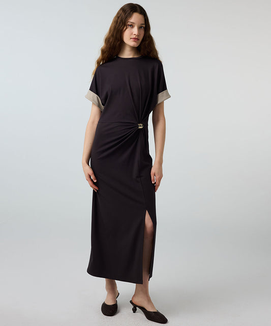 Color-Block Jersey Dress