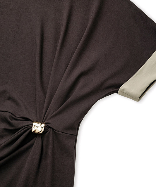 Color-Block Jersey Dress