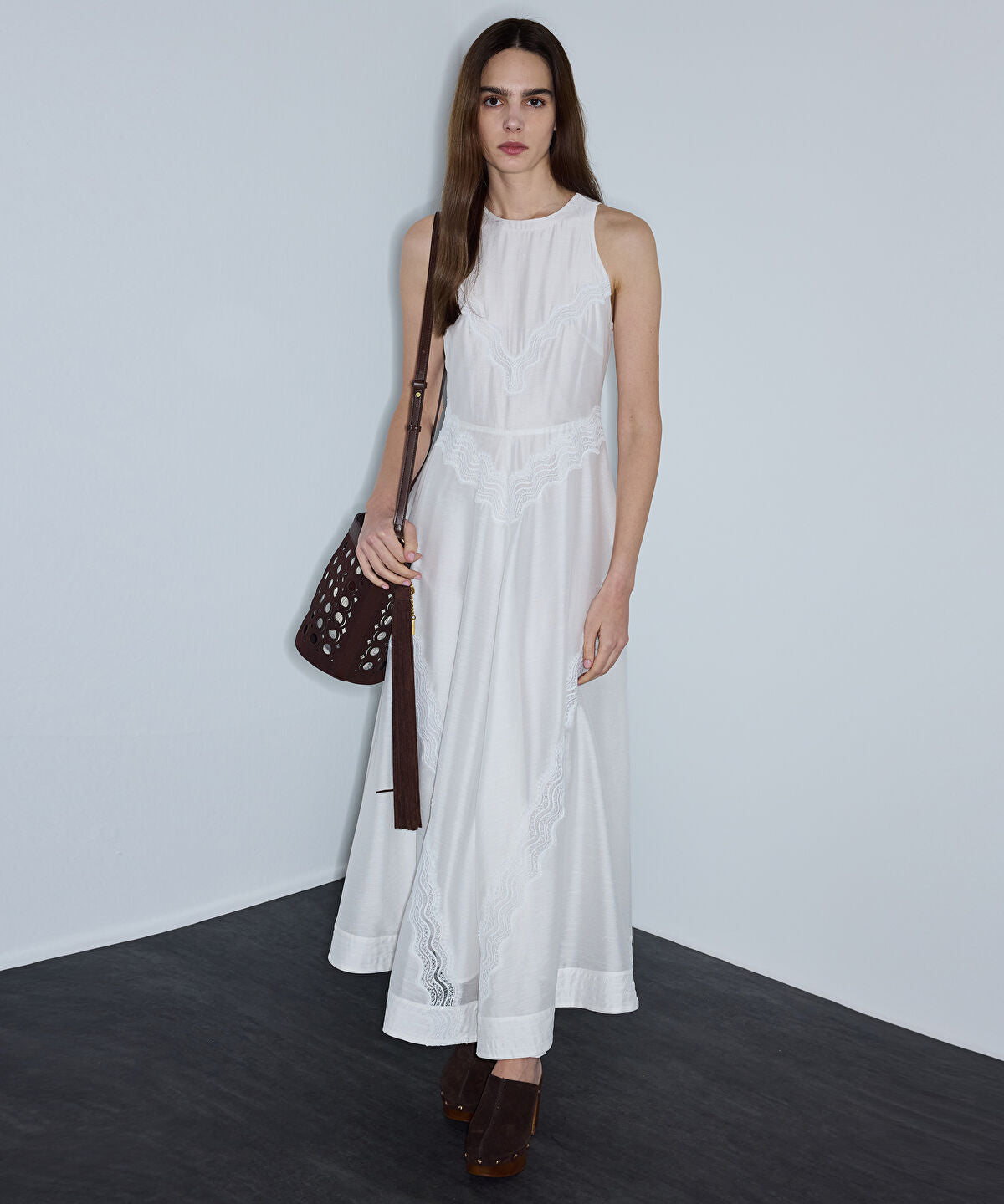 Lace-Trimmed Dress