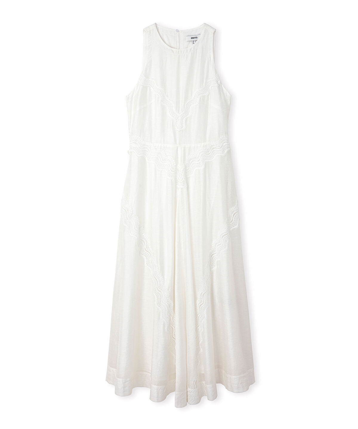 Zoomed Lace-Trimmed Dress