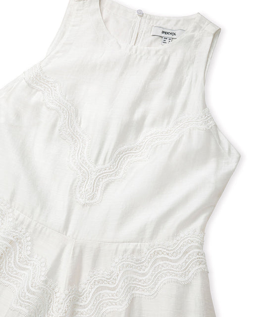 Lace-Trimmed Dress