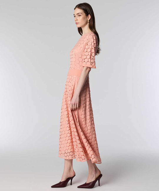 Circular-Motif Midi Dress