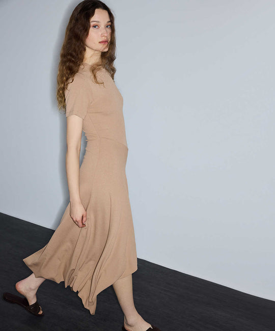 Asymmetric Jersey Dress