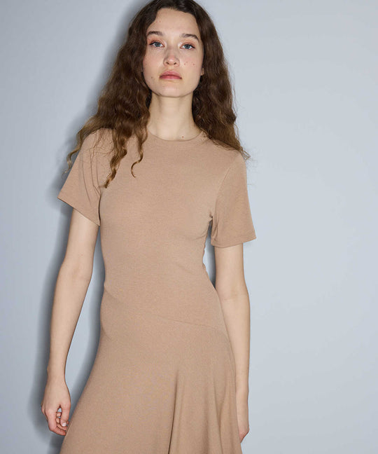 Asymmetric Jersey Dress
