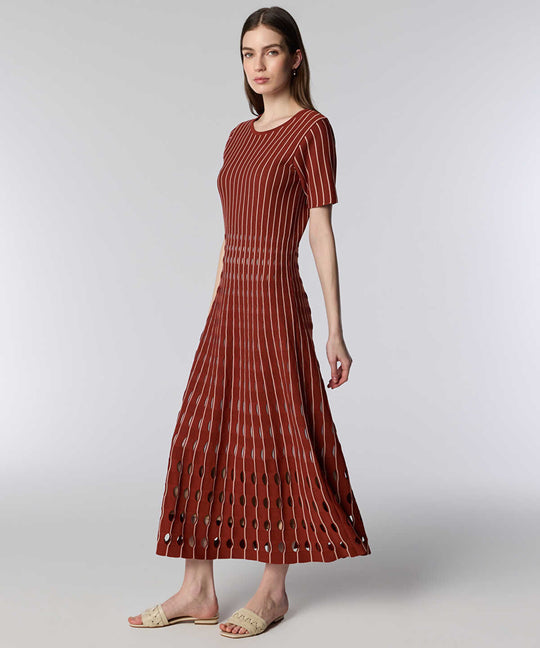 Cutout Knit Midi Dress