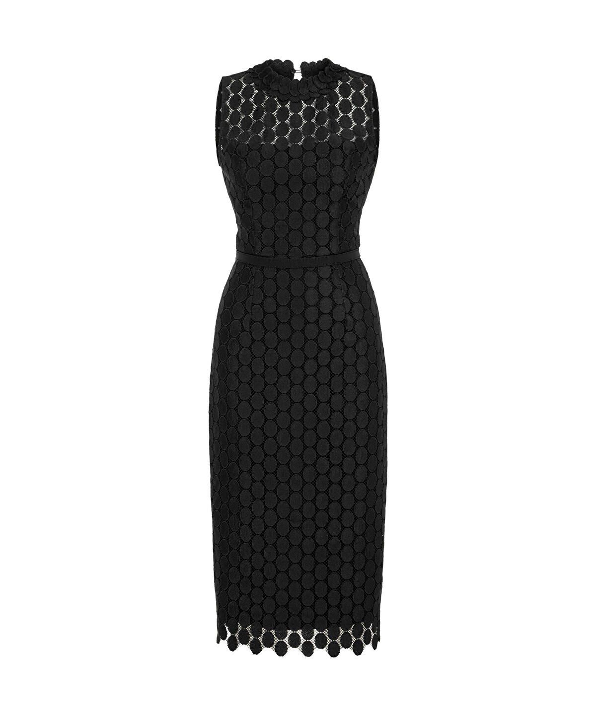 Zoomed Guipure Polka Dot Dress