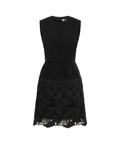 Guipure Applique Mini Dress