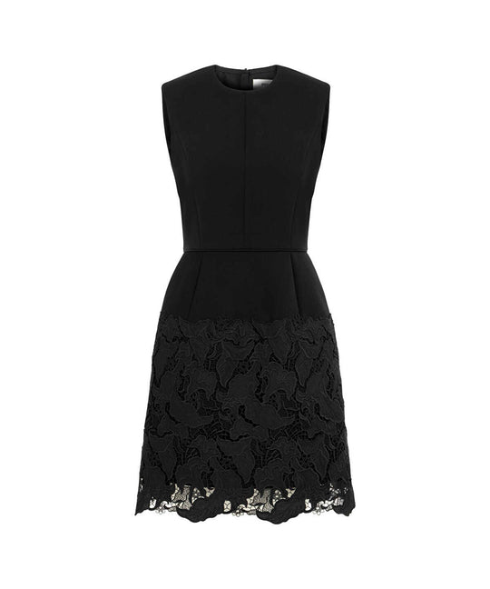 Guipure Applique Mini Dress