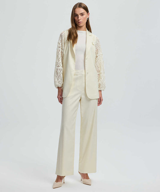 Wide-Leg Tailored Trousers
