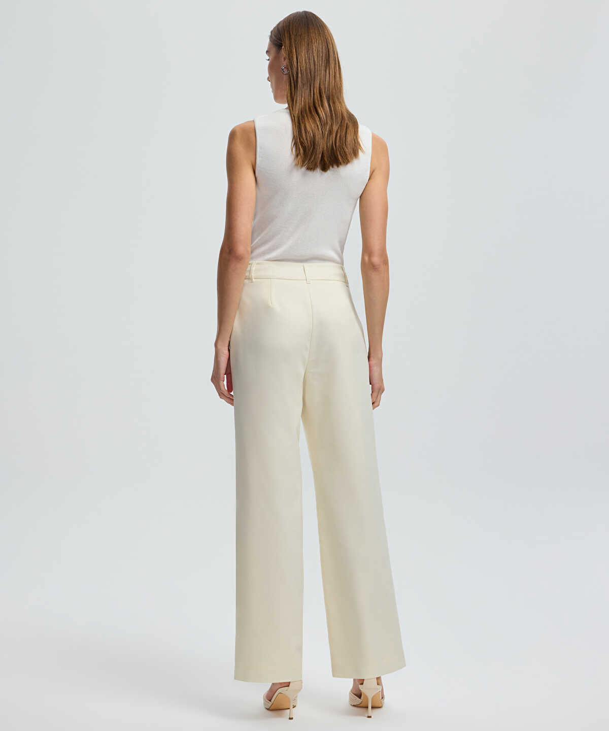 Wide-Leg Tailored Trousers