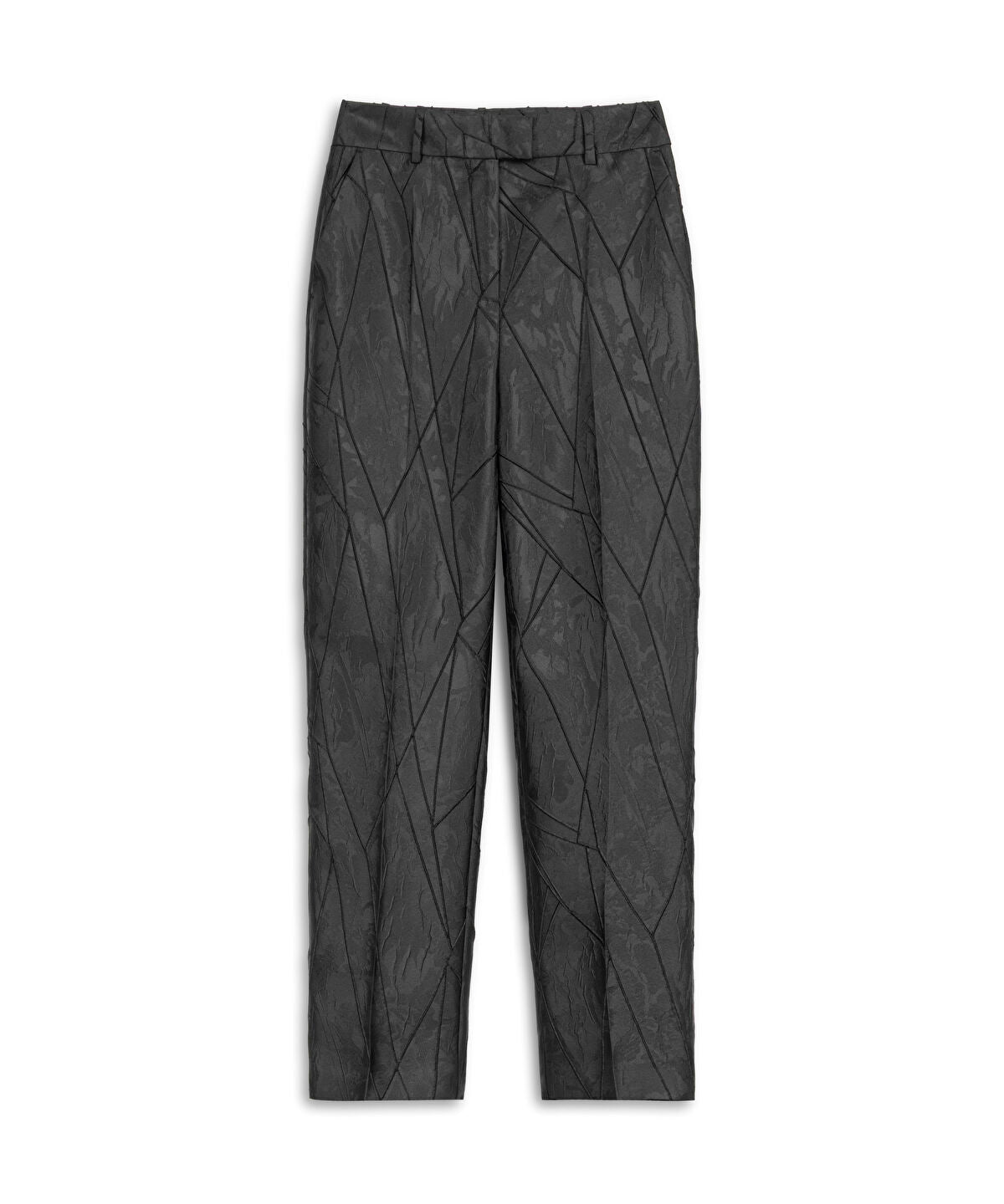 Zoomed Jacquard Cigarette Trousers