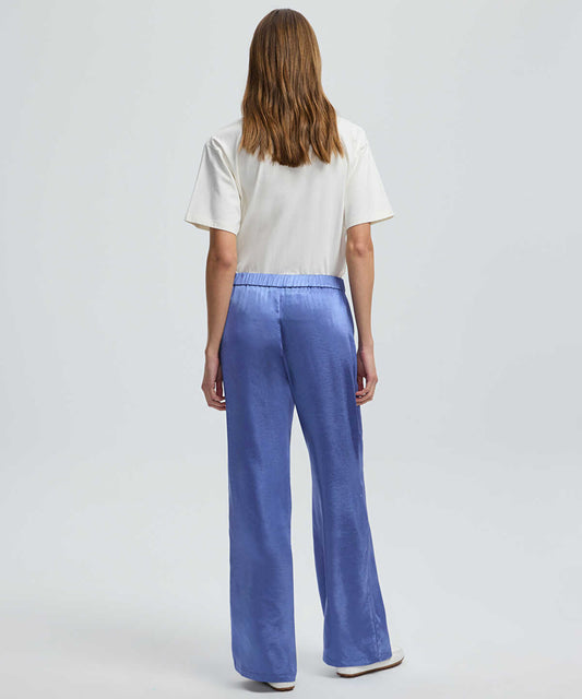 Elastic Waist Wide-Leg Trousers