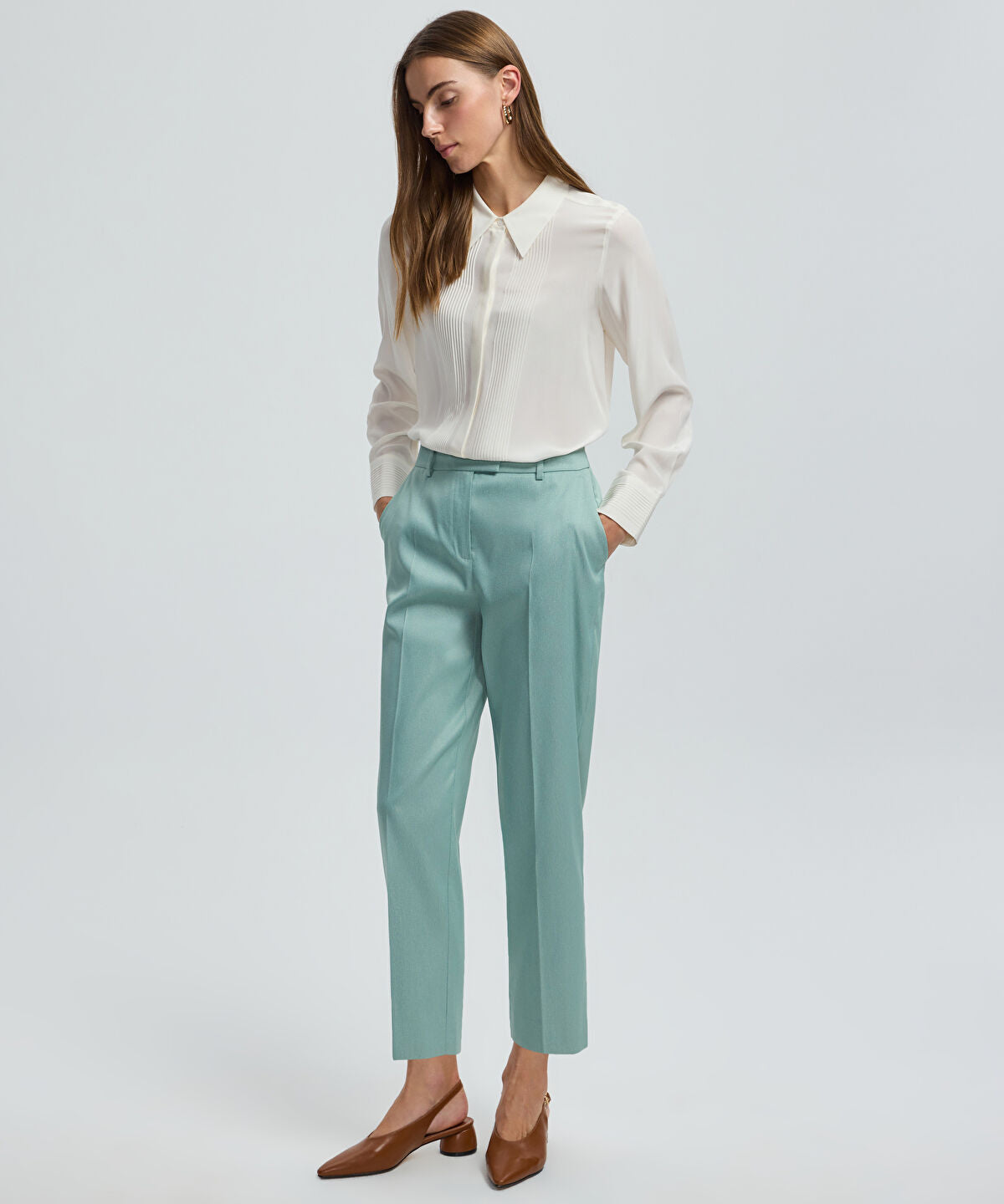 Zoomed Cigarette Trousers