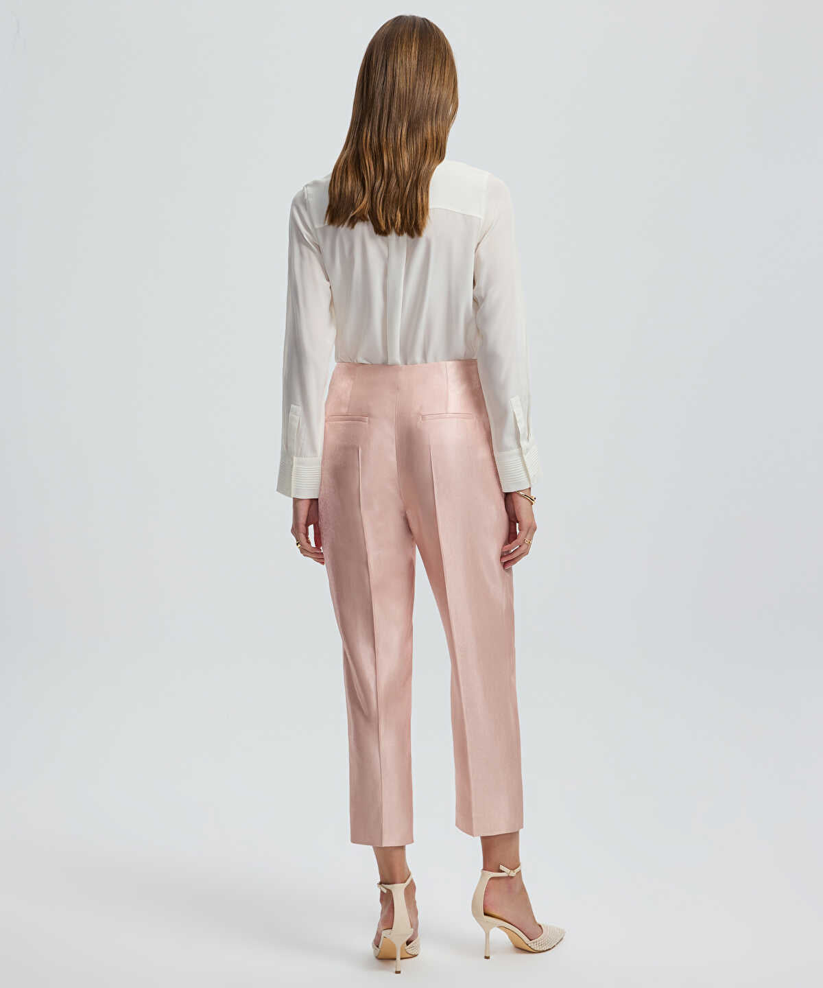 Zoomed Pressed Crease Cigarette Trousers