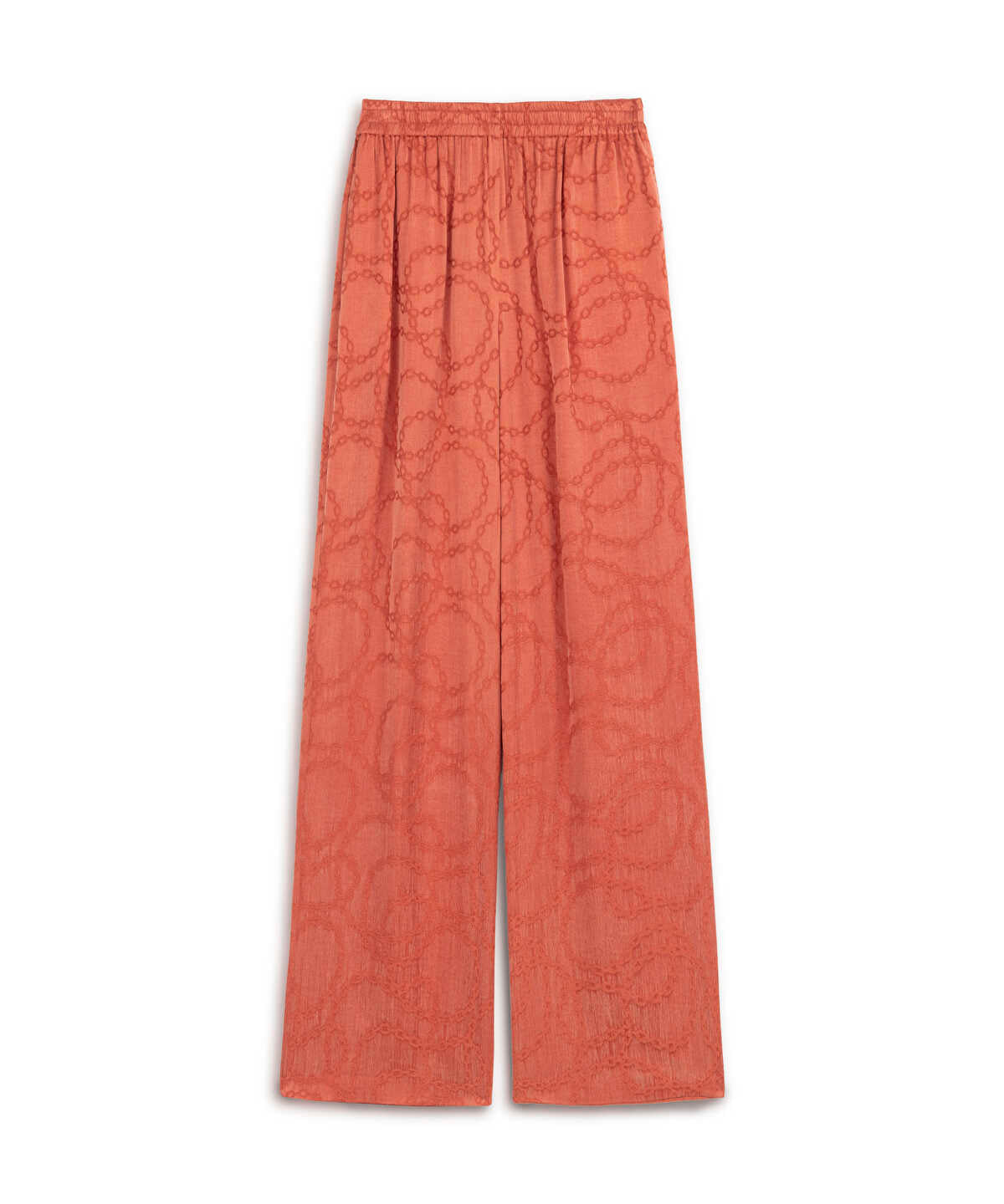Zoomed Printed Wide-Leg Trousers