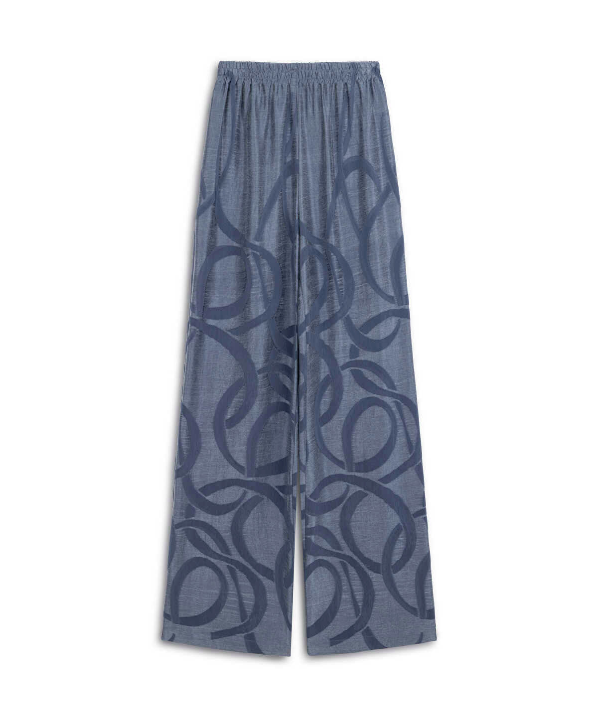 Zoomed Printed Cupro Trousers