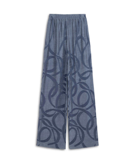Printed Cupro Trousers