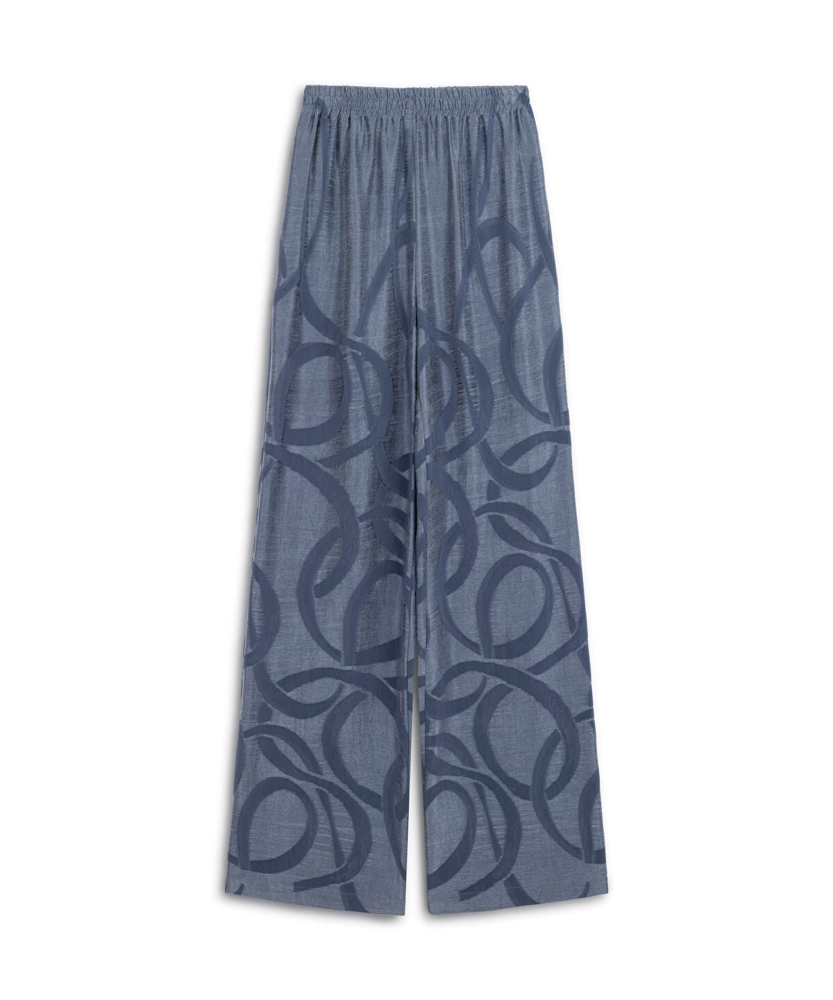 Zoomed Printed Cupro Trousers
