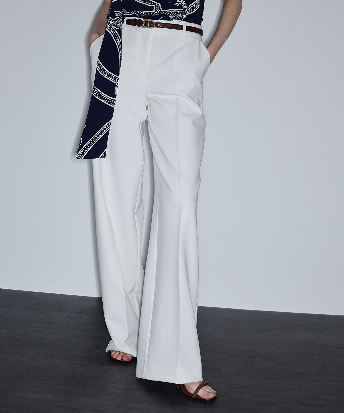 Zoomed Wide-Leg Trousers