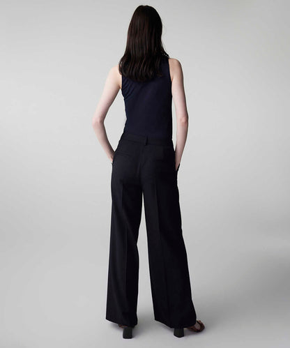 Striped Wide-Leg Trousers