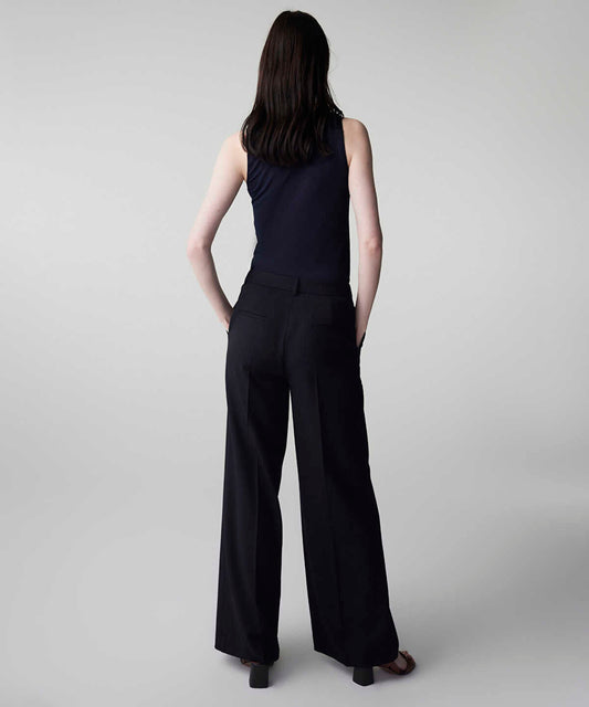 Striped Wide-Leg Trousers