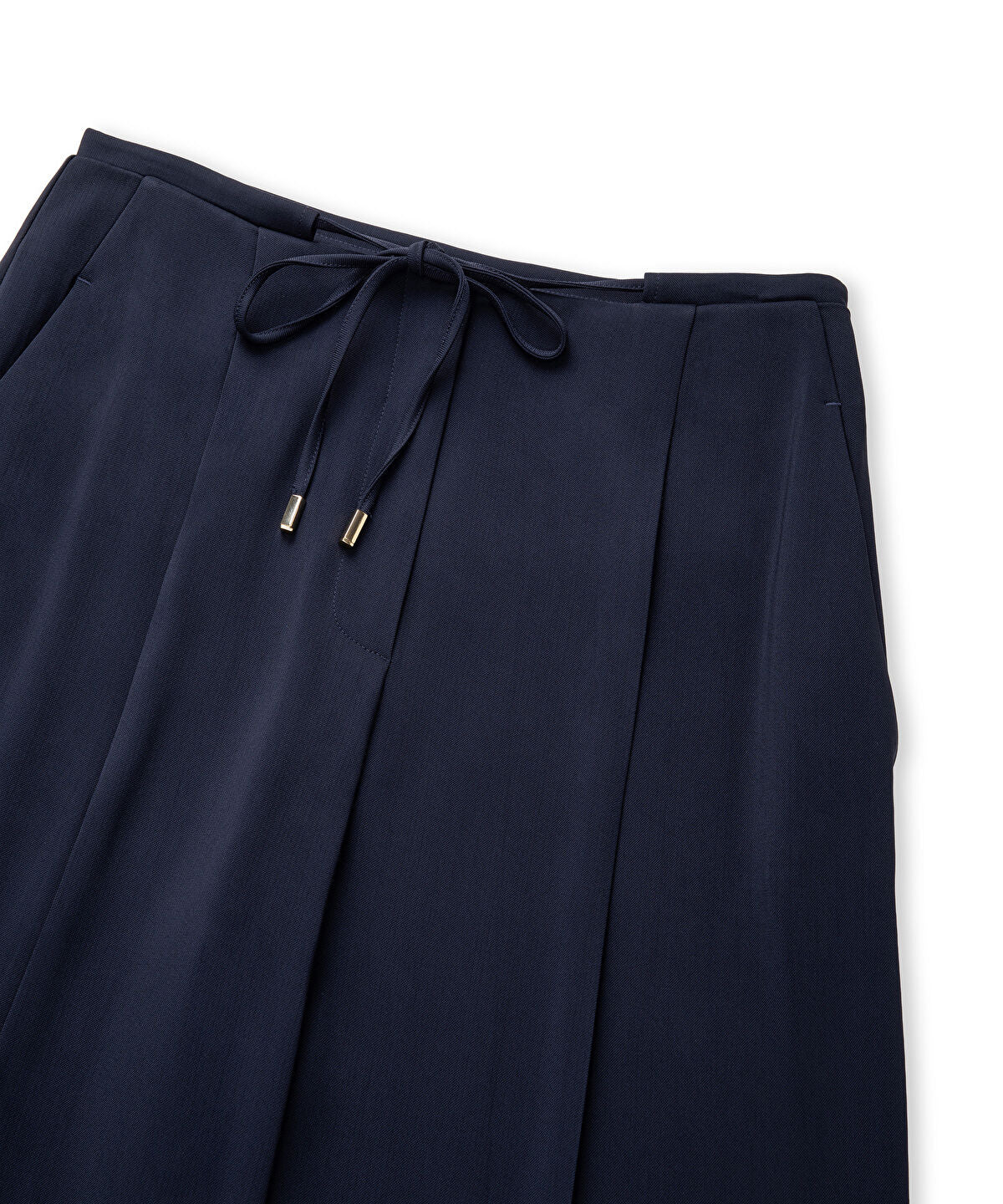 Zoomed Tie Waist Wide-Leg Trousers