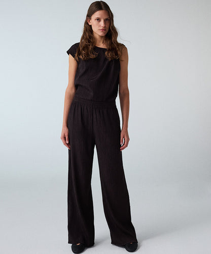 Crinkle-Effect Trousers