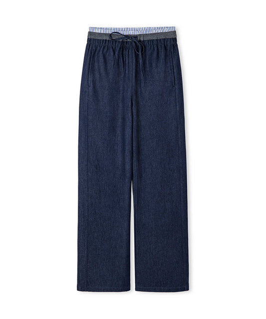 Triple Layer Contrast Waist Trousers