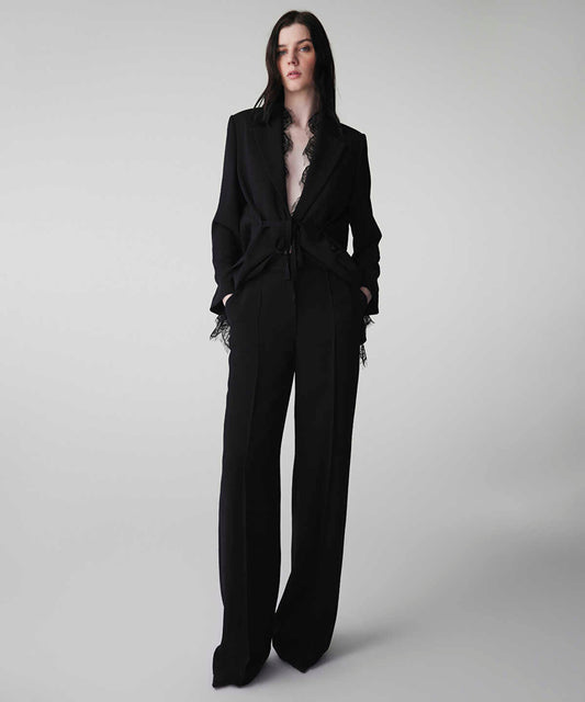 Lace Applique Trousers