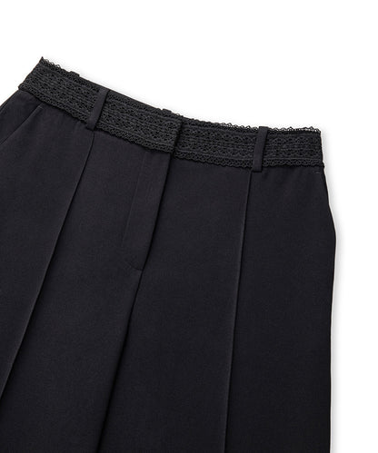 Lace Applique Trousers