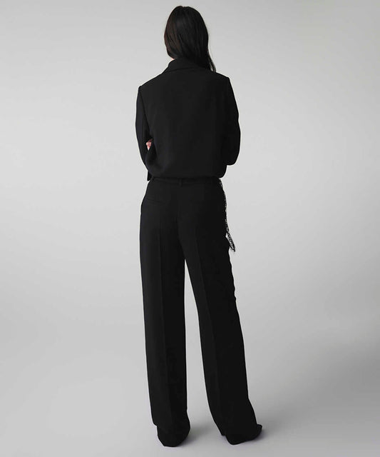 Lace Applique Trousers