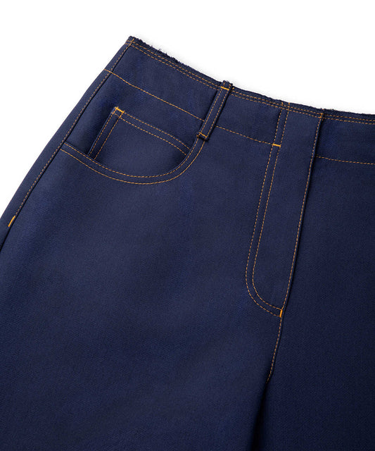 Belted Wide-Leg Trousers