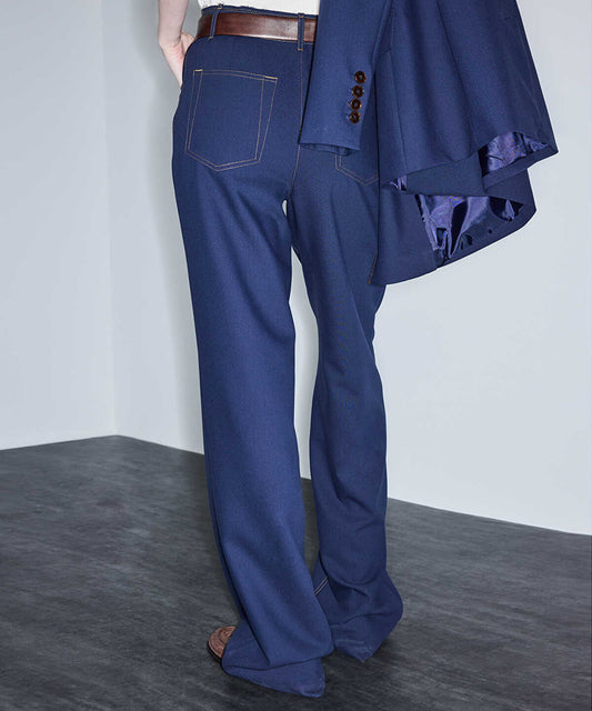 Belted Wide-Leg Trousers